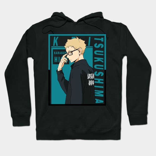 Haikyuu - Kei Tsukishima Hoodie by InalZ